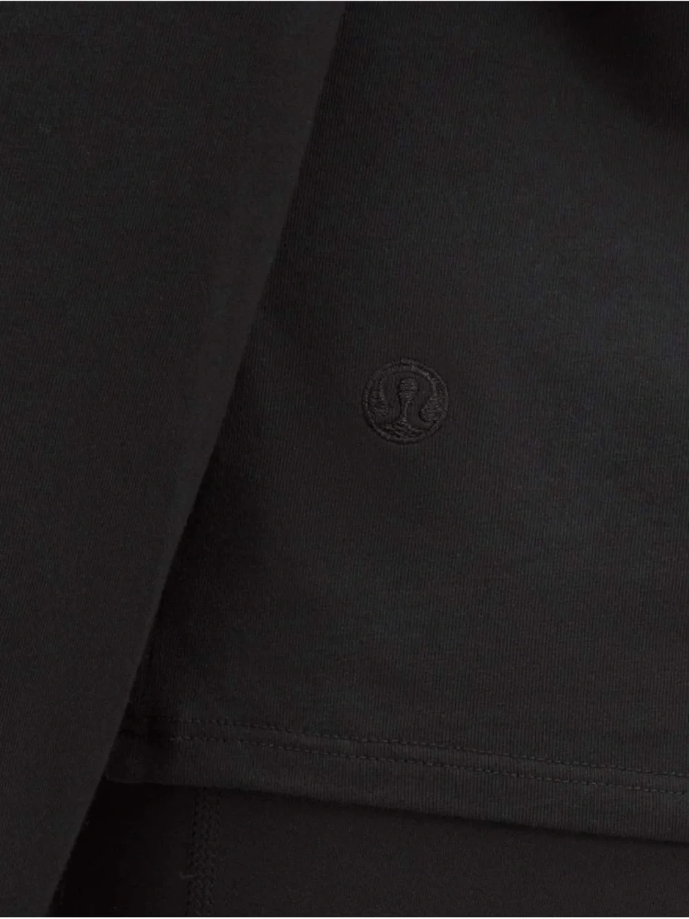 NWT Lululemon Organic Cotton Crewneck‎ Long-Sleeve Shirt Black Medium